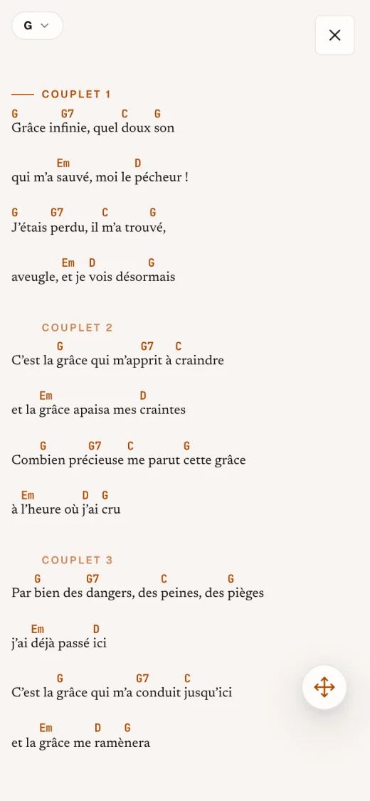 Selah sur un iPhone : « Grâce infinie » en mode Direct, avec de grands accords.